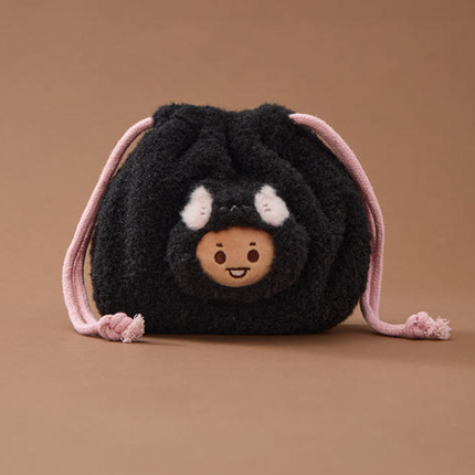 BT21 - BABY MORE FLUFFY FACE DOLL STRING POUCH - COKODIVE