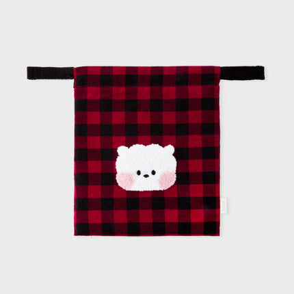 BT21 - MININI BASIC CHECK STRING POUCH