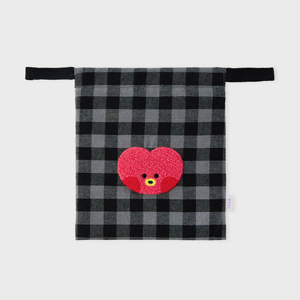 BT21 - MININI BASIC CHECK STRING POUCH