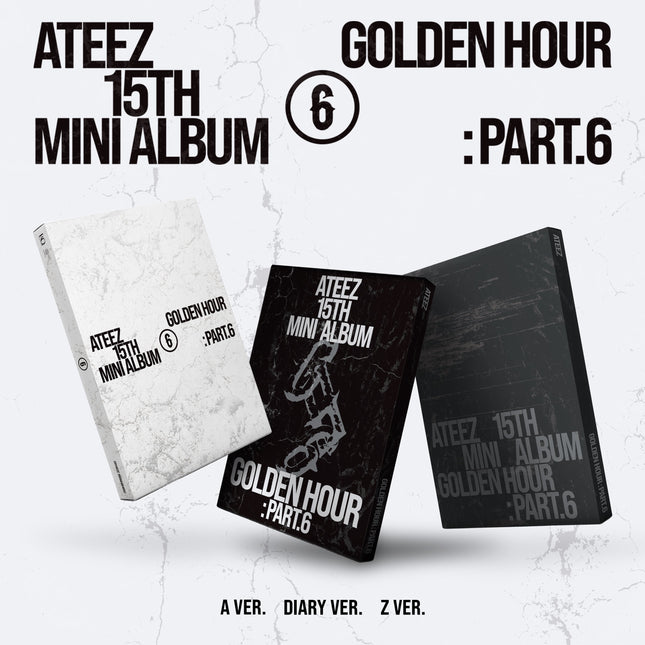 ATEEZ - GOLDEN HOUR : PART.6 15TH MINI ALBUM UNIVERSAL MUSIC GIFT STANDARD SET - COKODIVE