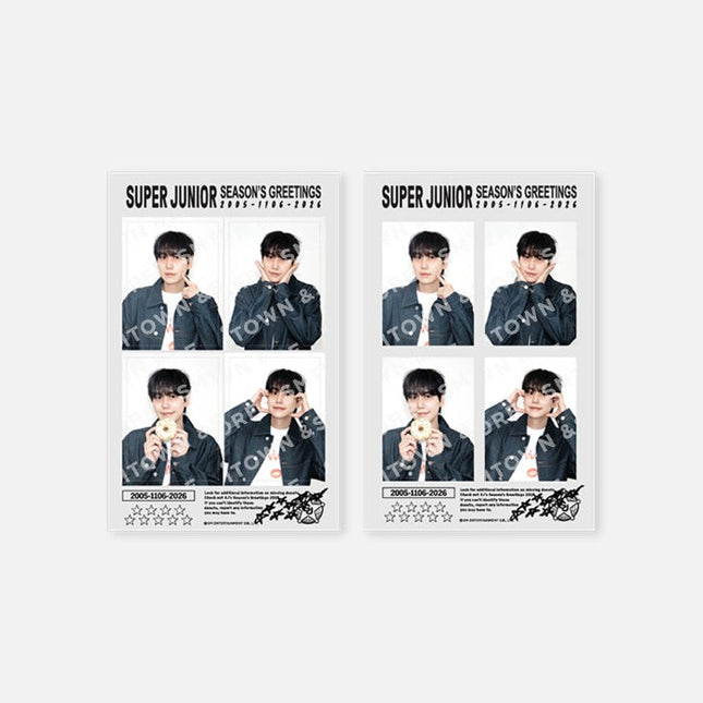 SUPER JUNIOR - 2026 SM ARTIST SEASON'S GREETINGS OFFICIAL MD 4CUT PHOTO SET - COKODIVE
