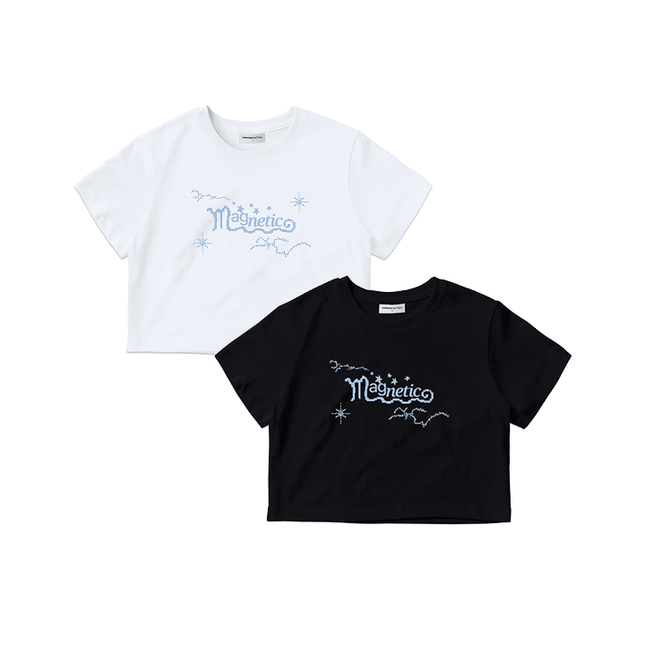 ILLIT - SUPER REAL ME OFFICIAL MD SUPER ME CROP S/S T-SHIRT - COKODIVE