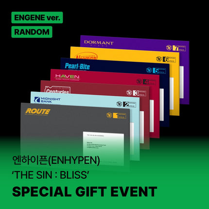 ENHYPEN - THE SIN : BLISS 8TH MINI ALBUM SOUNDWAVE GIFT ENGENE VER RANDOM - COKODIVE