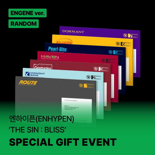 ENHYPEN - THE SIN : BLISS 8TH MINI ALBUM SOUNDWAVE GIFT ENGENE VER RANDOM - COKODIVE