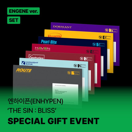 ENHYPEN - THE SIN : BLISS 8TH MINI ALBUM SOUNDWAVE GIFT ENGENE VER SET - COKODIVE