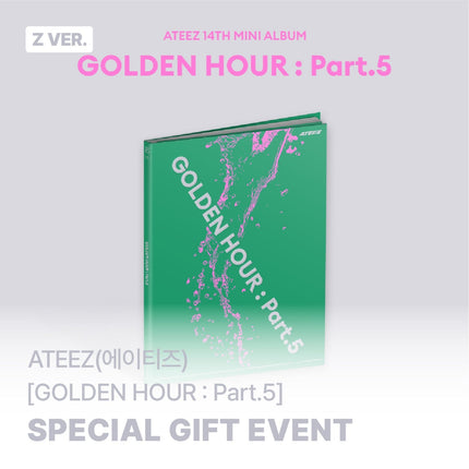 ATEEZ - GOLDEN HOUR : PART.5 14TH MINI ALBUM SOUNDWAVE GIFT STANDARD Z VER