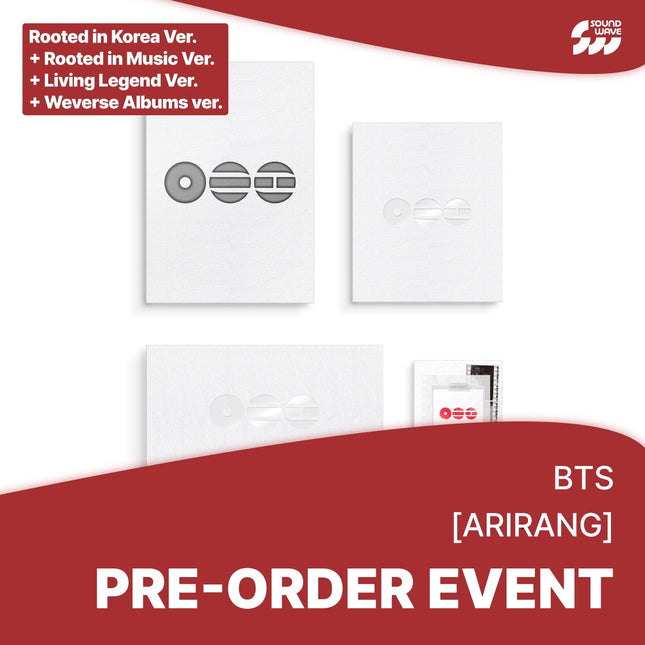 BTS - ARIRANG 5TH ALBUM SOUNDWAVE GIFT STANDARD SET + LIVING LEGEND + WEVERSE ALBUMS VER SET - COKODIVE