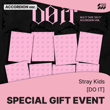 STRAY KIDS - DO IT SKZ IT TAPE ALBUM SOUNDWAVE GIFT ACCORDION VER RANDOM