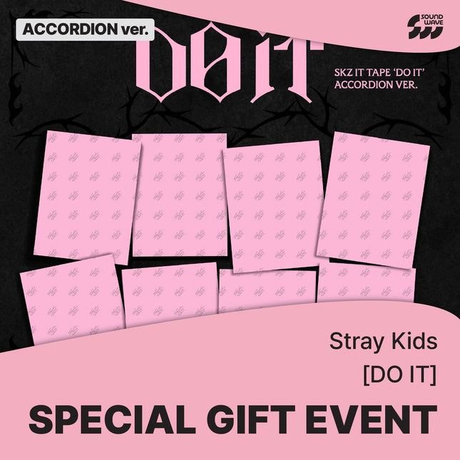 STRAY KIDS - DO IT SKZ IT TAPE ALBUM SOUNDWAVE GIFT ACCORDION VER RANDOM