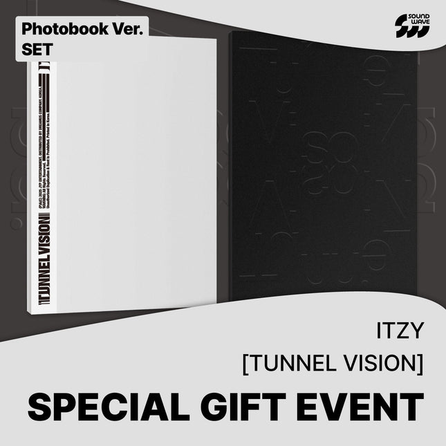ITZY - TUNNEL VISION MINI ALBUM SOUNDWAVE GIFT PHOTOBOOK VER SET - COKODIVE