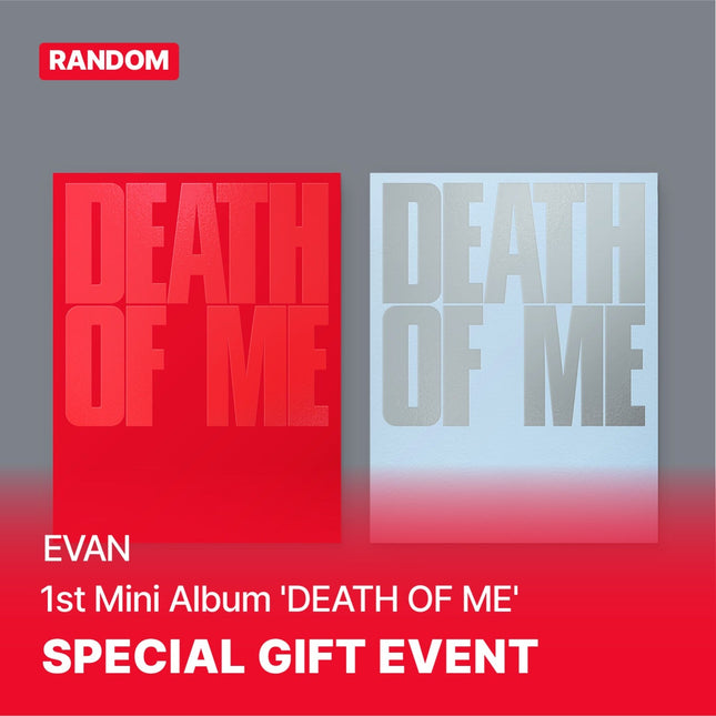 EVAN - DEATH OF ME 1ST MINI ALBUM SOUNDWAVE GIFT STANDARD RANDOM - COKODIVE