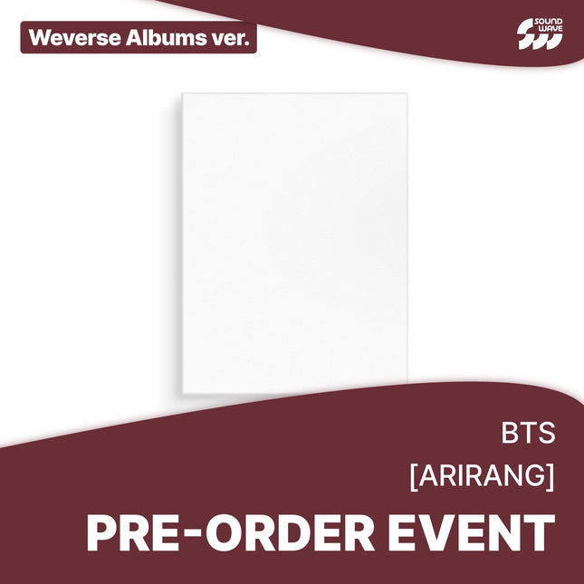 BTS - ARIRANG 5TH ALBUM SOUNDWAVE GIFT WEVERSE ALBUM VER - COKODIVE