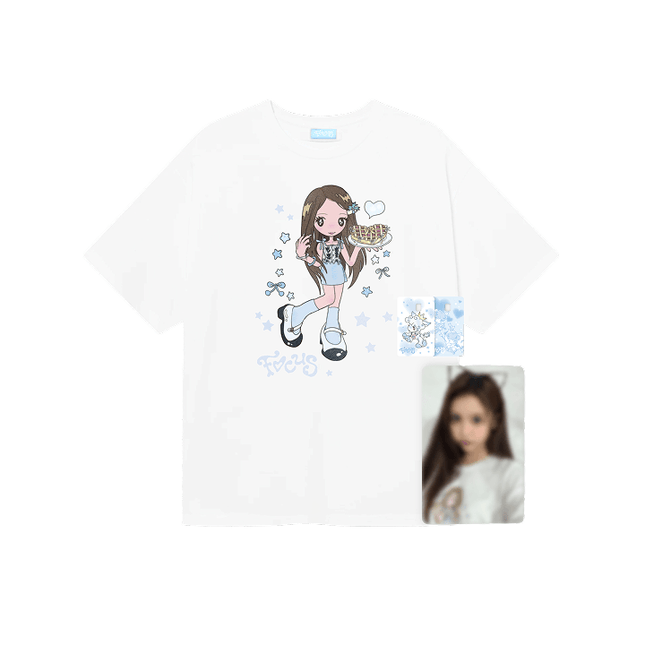 HEARTS2HEARTS - FOCUS 1ST MINI ALBUM OFFICIAL MD T-SHIRT SET - COKODIVE