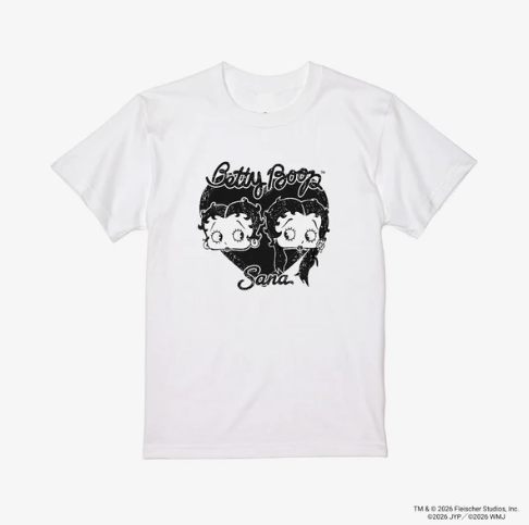 TWICE SANA - BETTY BOOP X SANA OFFICIAL MD T-SHIRT (WHITE) - COKODIVE
