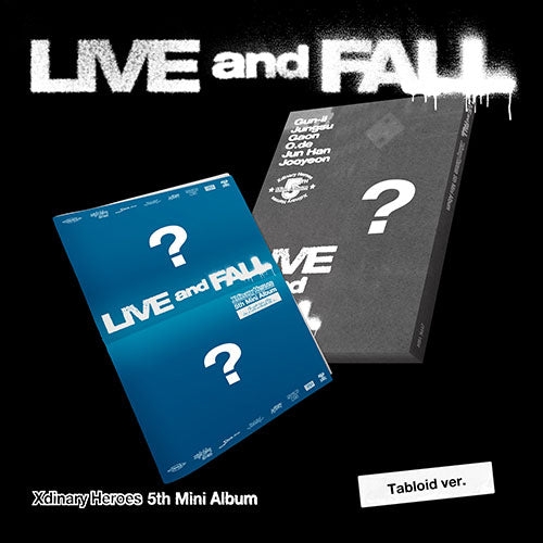 XDINARY HEROES - LIVE AND FALL 5TH MINI ALBUM JYP SHOP GIFT TABLOID VER - COKODIVE