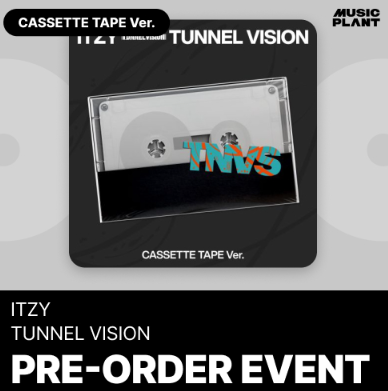 ITZY - TUNNEL VISION MINI ALBUM MUSICPLANT GIFT CASSETTE TAPE VER - COKODIVE