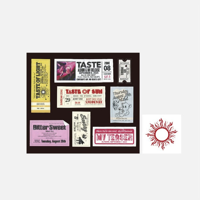 NCT HAECHAN - TASTE 1ST ALBUM OFFICIAL MD TATTOO+STICKER SET - COKODIVE