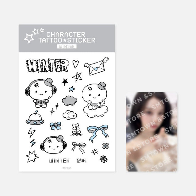 AESPA - SYNK : AEXIS LINE 2025 LIVE TOUR OFFICIAL MD TATTOO STICKER SET - COKODIVE