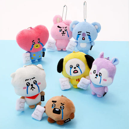 BT21 - TODAY'S FACE TEARDROP PLUSH KEYRING - COKODIVE