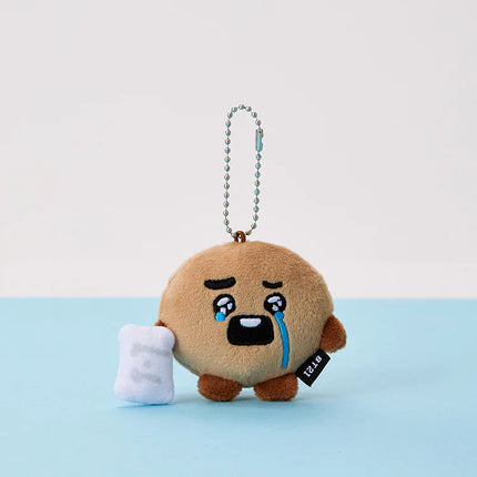 BT21 - TODAY'S FACE TEARDROP PLUSH KEYRING - COKODIVE
