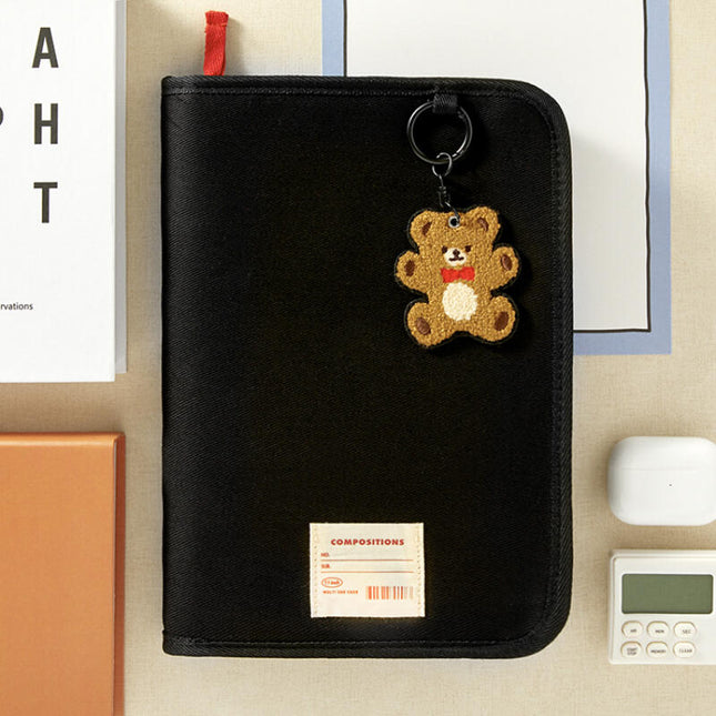 TEDDY BEAR BOOK POUCH BLACK - COKODIVE