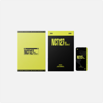NCT 127 - 10TH ANNIVERSARY OFFICIAL MD TICKET BOOK SET - COKODIVE