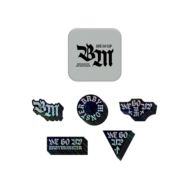 BABYMONSTER - WE GO UP OFFICIAL MD TIN CASE + STICKER SET - COKODIVE