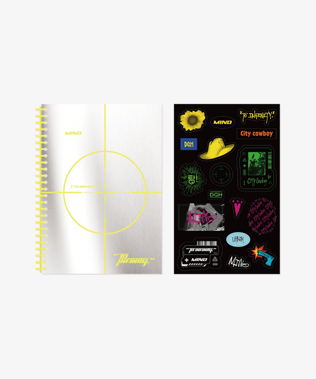 WINNER SONG MINO - TOINFINITY 3RD FULL ALBUM OFFICIAL MD SCRAP BOOK + STICKER - COKODIVE