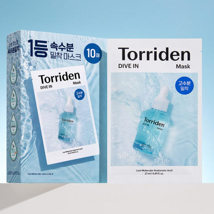 TORRIDEN DIVE-IN LOW MOLECULE HYALURONIC ACID MASK SHEET 10EA - COKODIVE