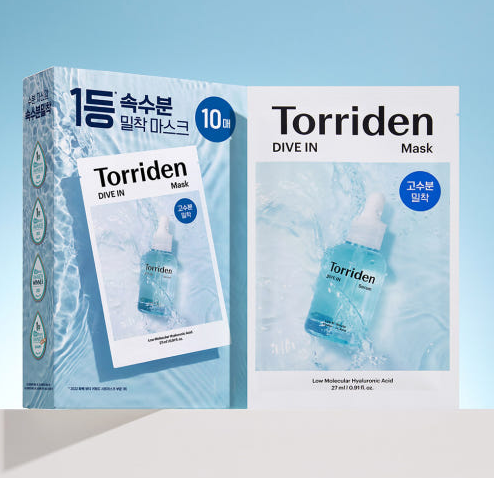 TORRIDEN DIVE-IN LOW MOLECULE HYALURONIC ACID MASK SHEET 10EA - COKODIVE