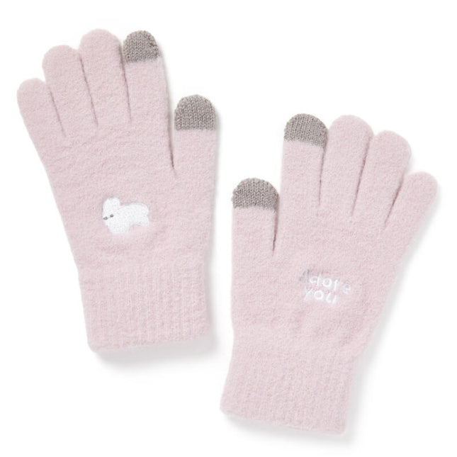 TOUCHSCREEN GLOVES PINK - COKODIVE
