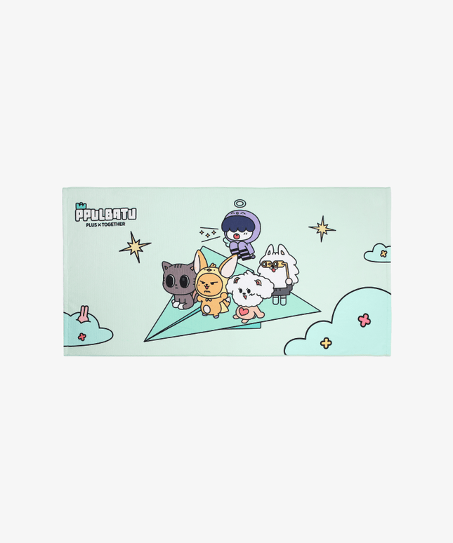 TXT - PPULBATU WARI WARI CHARACTER POP UP OFFICIAL MD BEACH TOWEL MINT - COKODIVE