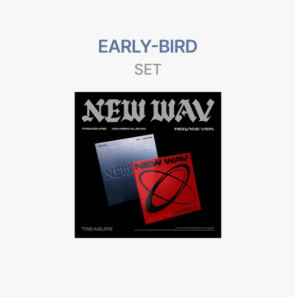 TREASURE - NEW WAV 4TH MINI ALBUM WEVERSE SHOP EARLY BIRD GIFT STANDARD SET - COKODIVE