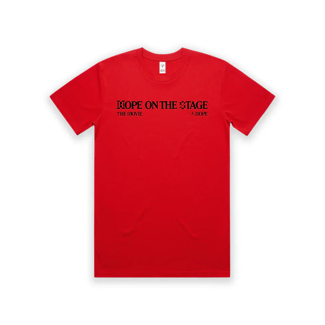 BTS J-HOPE - HOPE ON THE STAGE THE MOVIE OFFICIAL MD T-SHIRT (RED - COKODIVE