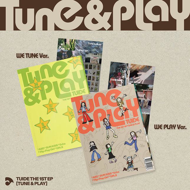 TUIDE - TUNE & PLAY 1ST EP SET (STANDARD + WEVERSE ALBUMS) - COKODIVE