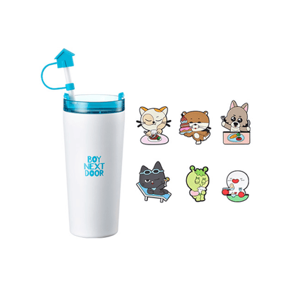 BOYNEXTDOOR - EDIYA X BBNEXDO COLLABORATION OFFICIAL MD TUMBLER SET - COKODIVE