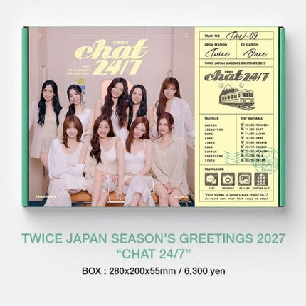 TWICE - CHAT 24/7 2027 JAPAN SEASON'S GREETINGS TOWER RECORDS GIFT - COKODIVE