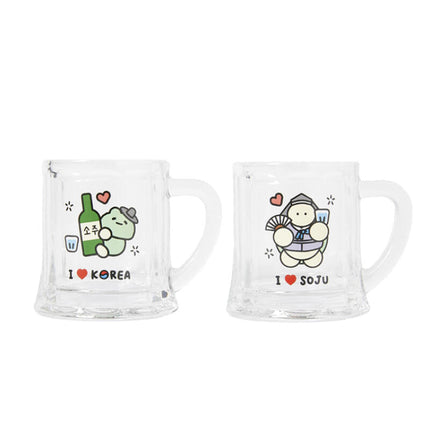 UNGGEUM GAEGGUL TURTLES SOJU GLASS SET(2P) - COKODIVE