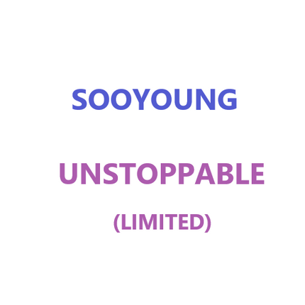 SOOYOUNG - UNSTOPPABLE JAPAN 1ST SINGLE ALBUM LIMITED - COKODIVE