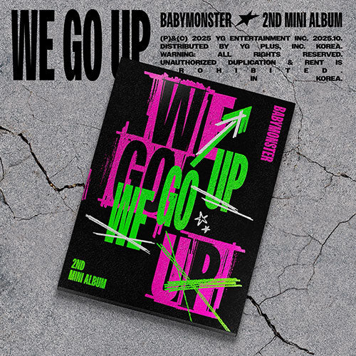 BABYMONSTER - WE GO UP 2ND MINI ALBUM YG SELECT GIFT PHOTOBOOK UP VER - COKODIVE