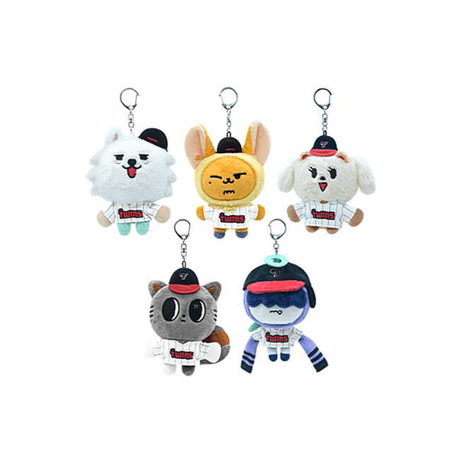 TXT - PPULBATU X LG TWINS OFFICIAL MD UNIFORM PLUSH KEYRING - COKODIVE