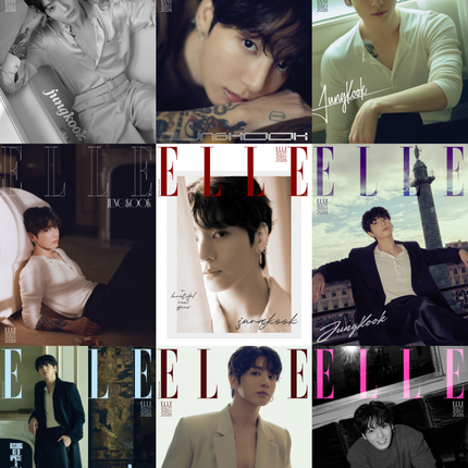 BTS JUNG KOOK - ELLE MAGAZINE 2026 JANUARY ISSUE COVER SET - COKODIVE