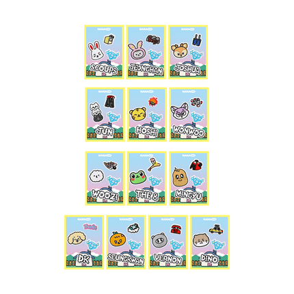 SEVENTEEN - NANA BNB WITH SEVENTEEN OFFICIAL MD VELCRO PATCH SET (4 PCS) - COKODIVE