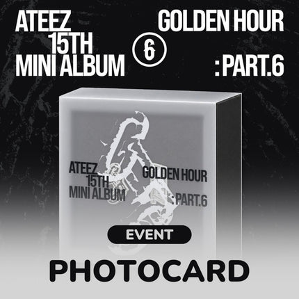 ATEEZ - GOLDEN HOUR : PART.6 15TH MINI ALBUM WITHMUU GIFT EARPHONE CHARM VER - COKODIVE