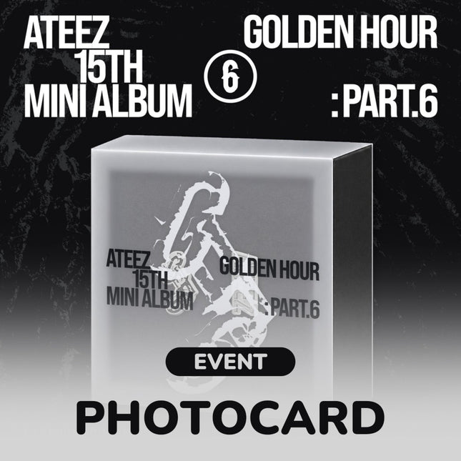 ATEEZ - GOLDEN HOUR : PART.6 15TH MINI ALBUM WITHMUU GIFT EARPHONE CHARM VER - COKODIVE