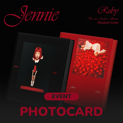 JENNIE - RUBY THE 1ST STUDIO ALBUM WITHMUU GIFT PHOTOBOOK RANDOM - COKODIVE