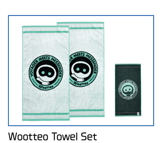 BTS JIN - HAPPY POP-UP : RUNNING WILD TO HAPPINESS OFFICIAL MD WOOTEO TOWEL SET - COKODIVE