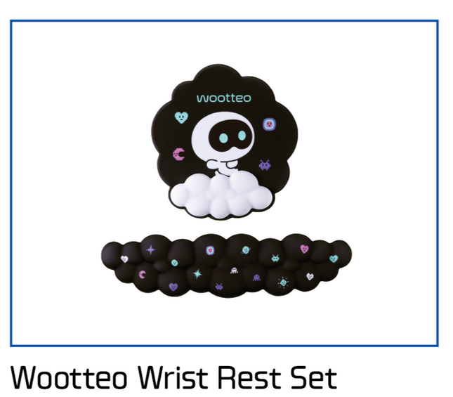 BTS JIN - HAPPY POP-UP : RUNNING WILD TO HAPPINESS OFFICIAL MD WOOTEO WRIST REST SET - COKODIVE