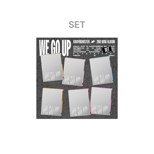 BABYMONSTER - WE GO UP 2ND MINI ALBUM WEVERSE SHOP GIFT PATTERN VER SET