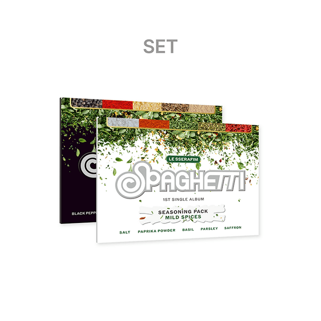 LE SSERAFIM - SPAGHETTI 1ST SINGLE ALBUM WEVERSE SHOP GIFT WEVERSE ALBUMS VER SET
